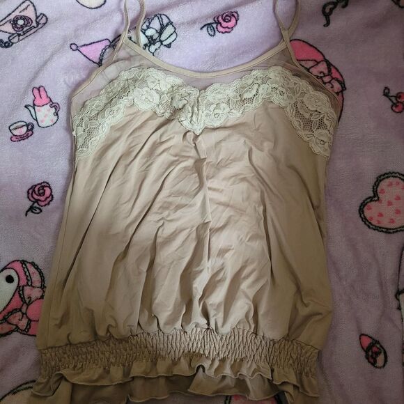 Costa-del-mar Women's Tan and Cream Vest Tank Top - Picture 3 of 8